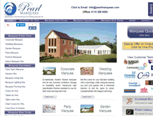 Tablet Screenshot of pearlmarquees.com